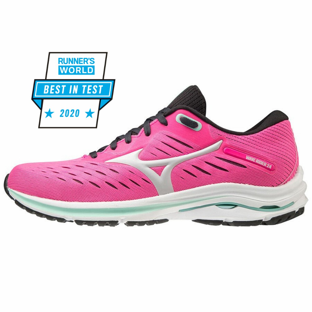 Sapatilhas Running Mizuno Wave Rider 24 - Mulher - Rosa - YGJCF5064